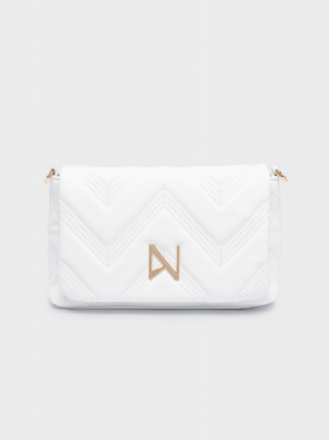 Nolah Γυναικεία Τσάντα Ώμου Χιαστί Weaver White