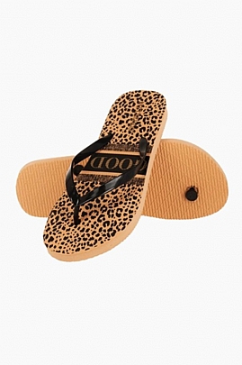 Mitsuko γυναικείες σαγιονάρες με Animal Print SA66485W Camel