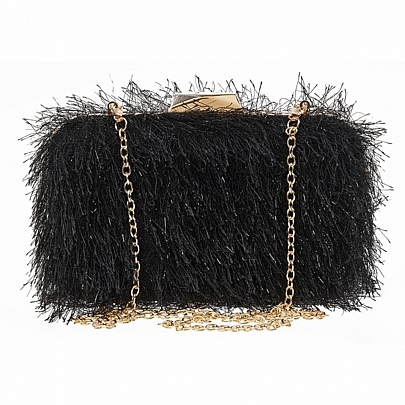 Verde Γυναικείο Τσαντάκι Βραδινό Clutch 01-1674 Black