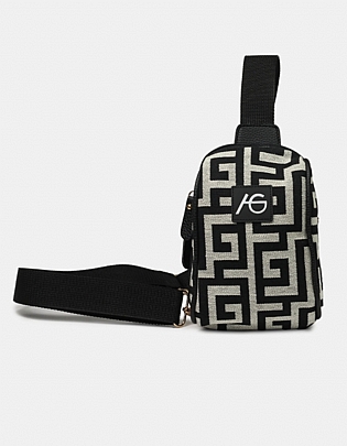 Χειροποίητη Γυναικεία Τσάντα Crossbody Ari Gorgio 78927 Black-White