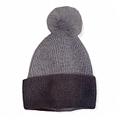 Verde 12-0252 Γυναικείος Pom Pom Beanie Γκρί : 1