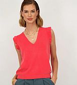 Axel ΠΛΕΚΤΟ T-SHIRT ΜΕ ΒΟΛΑΝ ΜΑΝΙΚΙA 1400-0133 Coral : 1