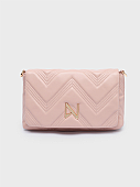 Nolah Γυναικεία Τσάντα Ώμου Χιαστί Weaver Pastel Pink : 1