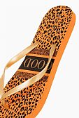 Mitsuko γυναικείες σαγιονάρες με Animal Print SA66485W Orange : 2