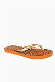 Mitsuko γυναικείες σαγιονάρες με Animal Print SA66485W Orange : 3