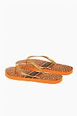 Mitsuko γυναικείες σαγιονάρες με Animal Print SA66485W Orange : 4