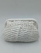 Ψάθινη Pouch Bag 2450 White : 1