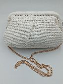 Ψάθινη Pouch Bag 2450 White : 2